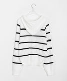 Tsukoi Stripe Hood Knit