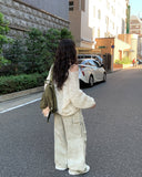 Spin Mongle Loose Fit Boucle Knit