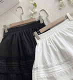 Alou Punching Lace Banding Mini Skirt Pants