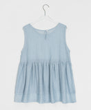 Himao Flower Tiered Layered Sleeveless Blouse