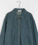 Akimo Pocket Vintage Denim Shirt