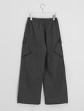 Hedind diagonal cargo wide pants