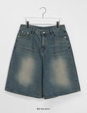 Hamund Washing Denim Bermuda Pants
