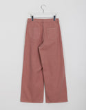 Gills pin tuck color wide pants
