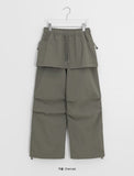 Volant Nylon Cargo Skirt Pants