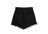 Chemi Black Damage Short Pants