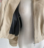 Bilotte Suede Blouson Zip-Up Jumper