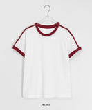 Endley Track Lace Ringer Short Sleeve Tee