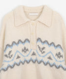 Fallen Nordic Wool Collar Knit