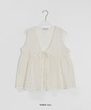 Folding Embroidery Punching Ribbon Nashi Blouse
