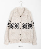 Accu Nordic Wool Mix Color Cardigan