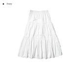 Vito Tiered Long Banding Skirt