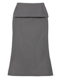 Drape Layered Maxi Skirt