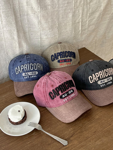 Hota color matching lettering ball cap