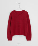 Woolide Round Knit Long Sleeve Cardigan