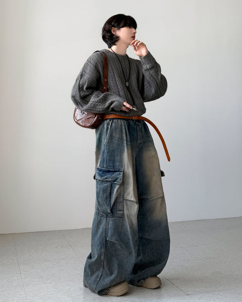 【YOURNUS】Justin Retro Cargo Denim YOURNUS (ユアノス) - ジャスティンカーゴデニム/ Justin Retro