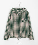 Hakaru Check Hood Strap Shirt