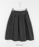 Haruko Corduroy Midi Banding Skirt
