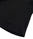 OPEN SHOULDER WAFFLE HOODIE