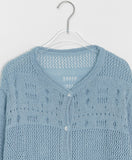 Tumilo Summer Openwork Punching Knit Cardigan