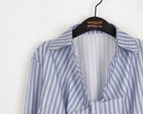 Afton Geek Chic Twisted Ribbon Stripe Shirt