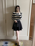 Sophia Stripe Boat Neck Knit