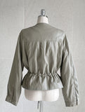 Kiez Round String Leather Short Jacket