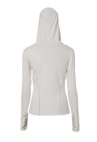 Button Up Lace Hoodie
