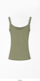Hemt Tension Color Ribbed Sleeveless