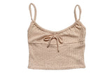 Yayo Crop Sleeveless Cardigan Set