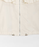 Fuyu Frill String Crop Wind Jumper