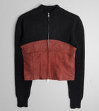2TONE SUEDE NEAT ZIP JK