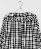 Gakoi Brushed Check Hood Over Shirt