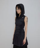 Hooded High Neck Dress