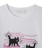 AMAZED CAT HALF T