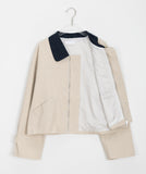 Henda Color Matching Collar Jacket