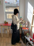 Enen Star Rivet Wide Cotton Pants