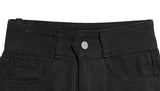Chemi Black Damage Short Pants