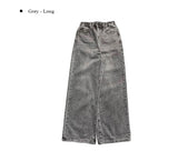 Boarding Grey Wide Denim Pants
