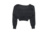 Minty V-Neck Loose Knit
