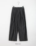 Ekiro banding pin tuck denim pants
