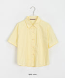 Dyoho Color Crop Collar Shirt