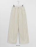 Tomoru Pintuck Cotton Wide Pants
