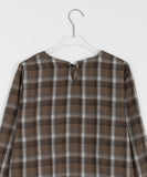 Endini Round Check Blouse