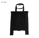 Bring Off Shoulder Muffler T-Shirt Set