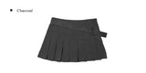 Seat Diagonal Belt Mini Skirt