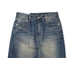 Nerf Mid Blue Brush Washing Denim Wide Pants
