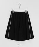 Hell Track Lace Banding Bermuda Pants