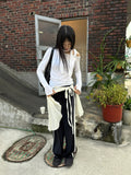 SCARF LONG SLEEVE TOP
