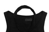 Jet Halterneck Layered Ribbed Sleeveless